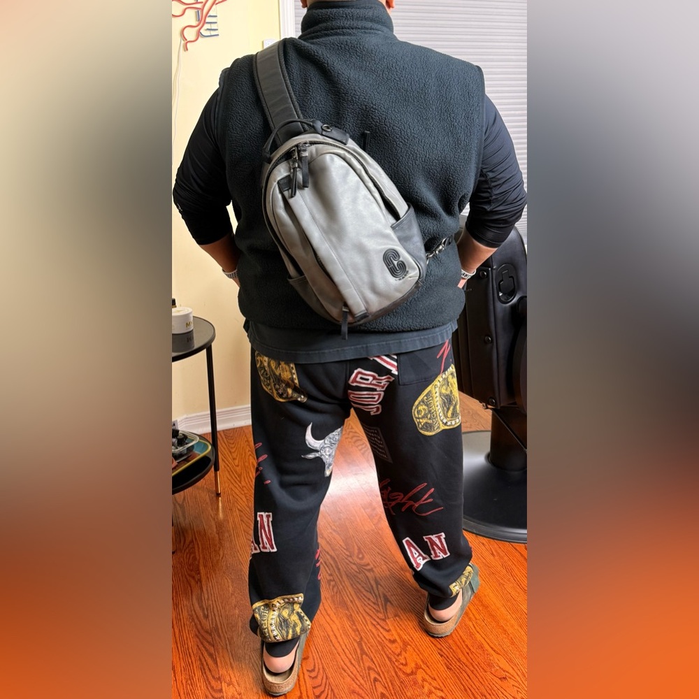 Beautiful Coach Gray Leather
Backpack Sling
